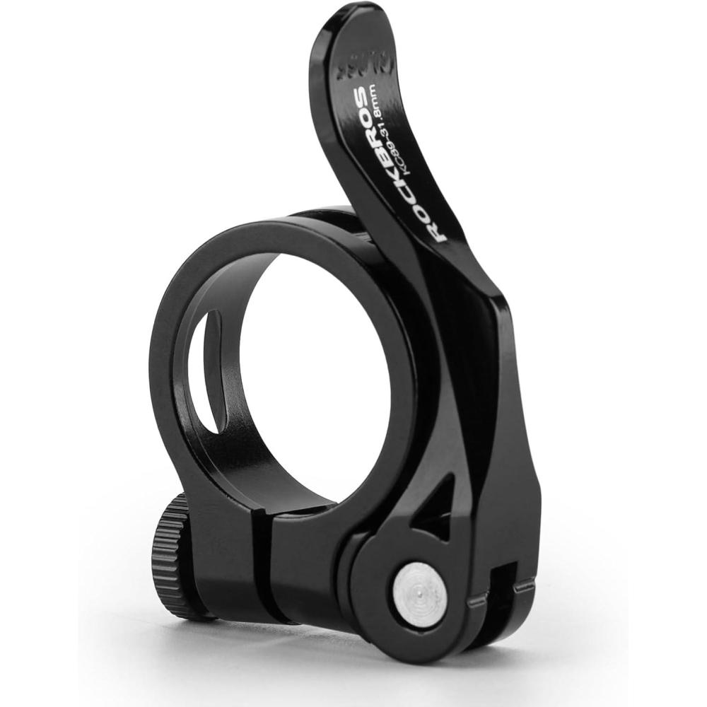 imageROCKBROS Bike Seat Post Clamp 318349mm Aluminum Tube Quick Release for 272286mm304318mm Mountain Road Seat Tube ClipQuick Release 318mm