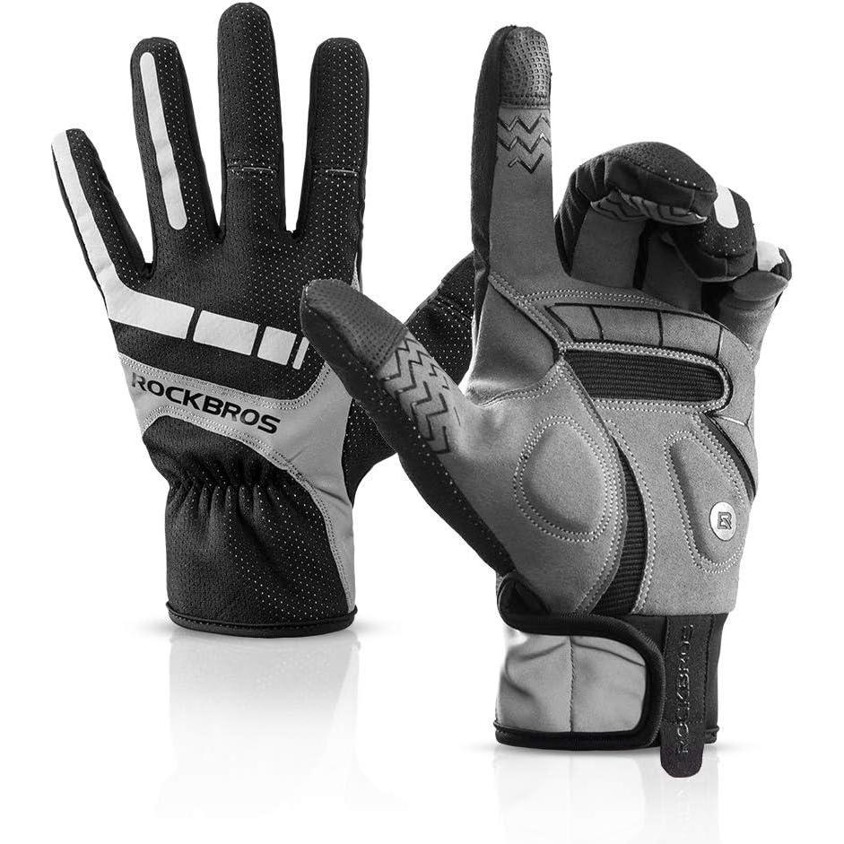 imageROCKBROS Cycling Gloves Full Finger Motocycle Mountain Bike Biking Gloves for Men