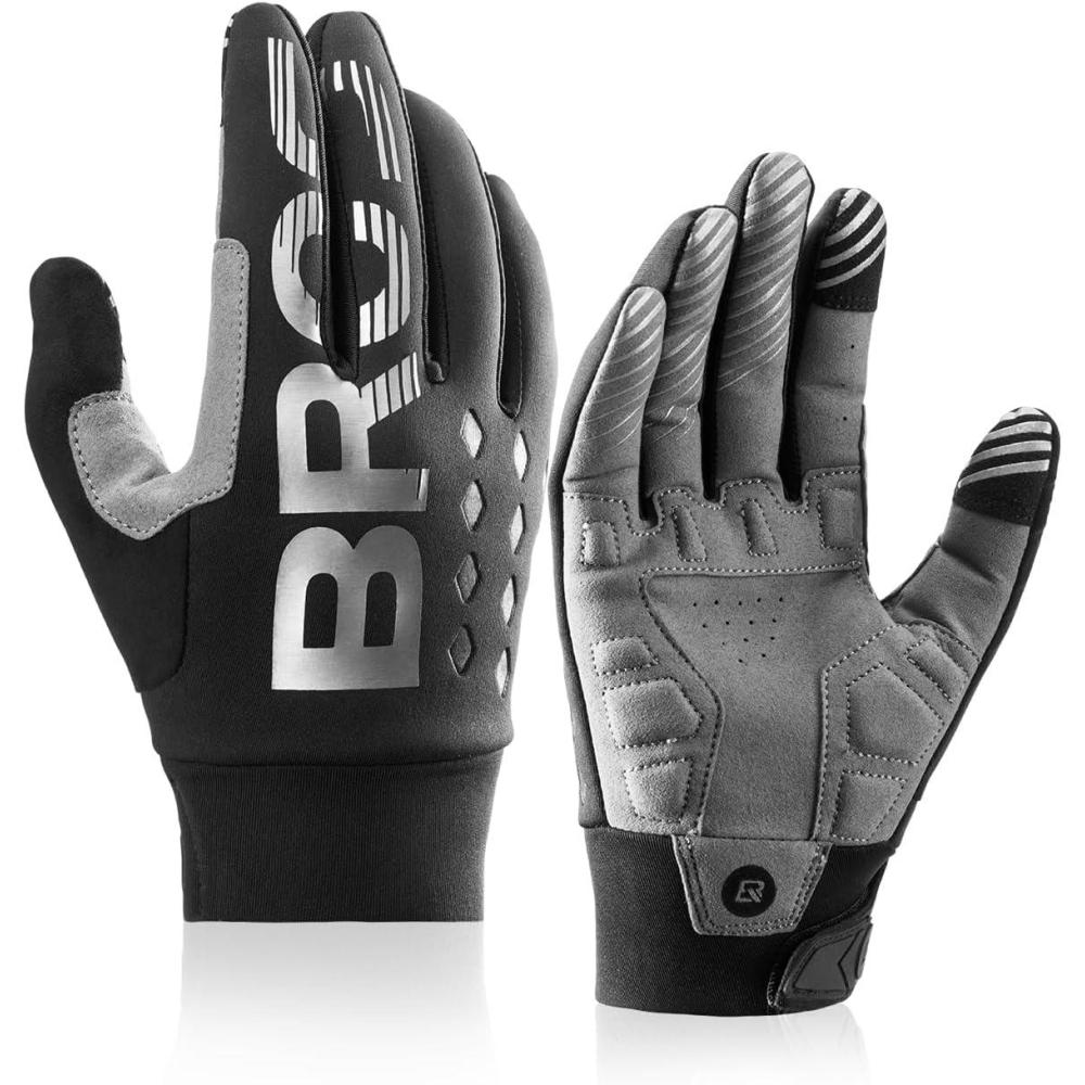 imageROCKBROS Cycling Gloves Motocycle Mountain Bike Gloves Full Finger Biking Gloves for Men Bicycle GlovesBasic Version