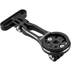 ROCKBROS Bike Computer Mount Adjustable Out-Front Bicycle Computer Mount Aluminum Integrated Cycling Computer Mount Compatible with Garmin, Bryton, Go Pro for Handlebar Clamp Diameter up to 4 cm(Adjustable mount)