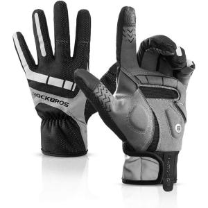 ROCKBROS Cycling Gloves – Full Finger Motocycle Mountain Bike Biking Gloves for Men