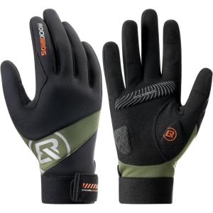 ROCKBROS Cycling Gloves for Men Women Mountain Bike Gloves Touchscreen(US M=ASIA L)