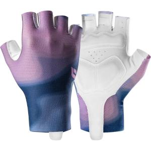 ROCKBROS Cycling Gloves for Women Cycling Fingerless Mountain Bike Gloves Sun Gloves Breathable, Shock-Absorbing, Non-Slip(purple)