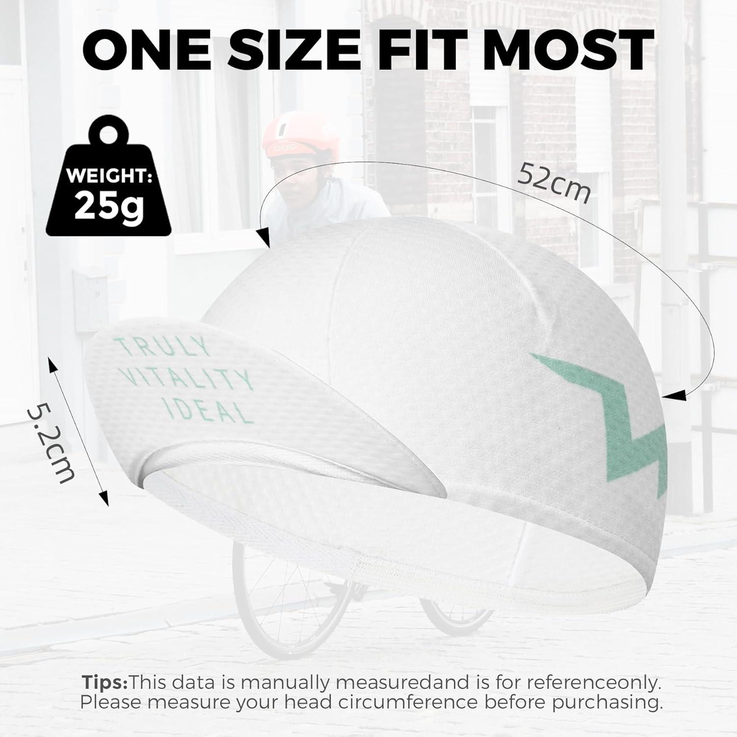 imageROCKBROS Cycling Cap Bike Cap for Women with Sun Visor Cooling Skull Cap Helmet Liner Sun Protection Running HatWhite
