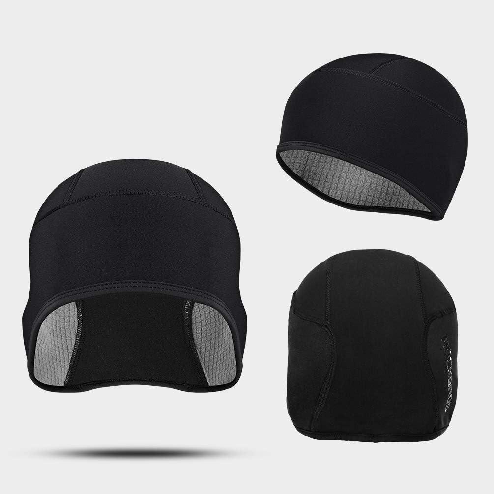 imageROCKBROS Skull Cap Men amp Women Thermal Cycling Helmet Liner Moisture Wicking Motorcycle Running HatFits Under HelmetsBlack2