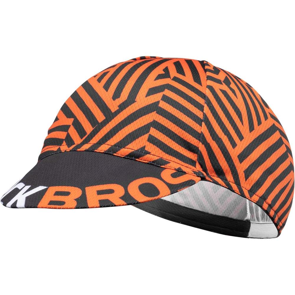 imageROCKBROS Cycling Cap Sun Visor Ployester Breathable Hat for Men Women Motorcycle Caps Road Mountain BikeZebra Orange