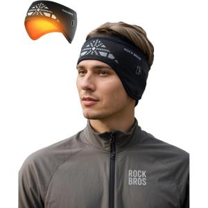 ROCKBROS Ear Muffs for Winter Men Women, Fleece Ear Warmers for Cold Weather, Adjustable Headbands for Cycling Running Snowboarding Outdoors