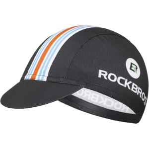 ROCKBROS Men’s Cycling Cap Breathable Sun Proof Helmet Liner Hat(Black Orange)