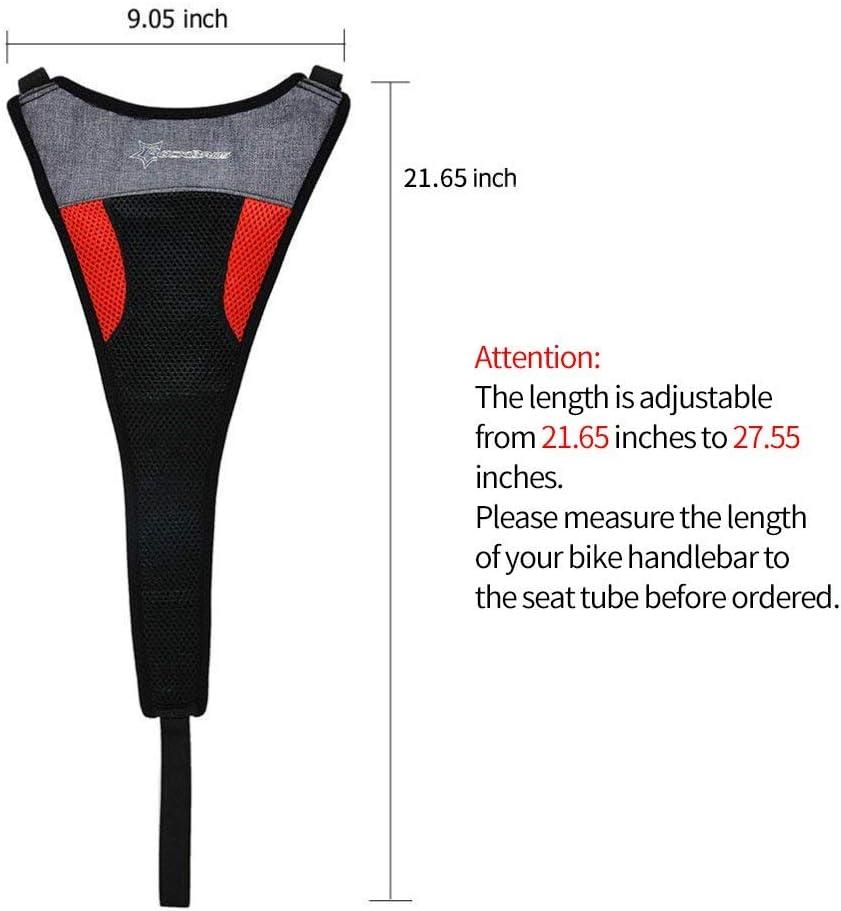 imageROCKBROS Bicycle Trainer Sweat Net Frame Guard Absorbs Sweat Black Red