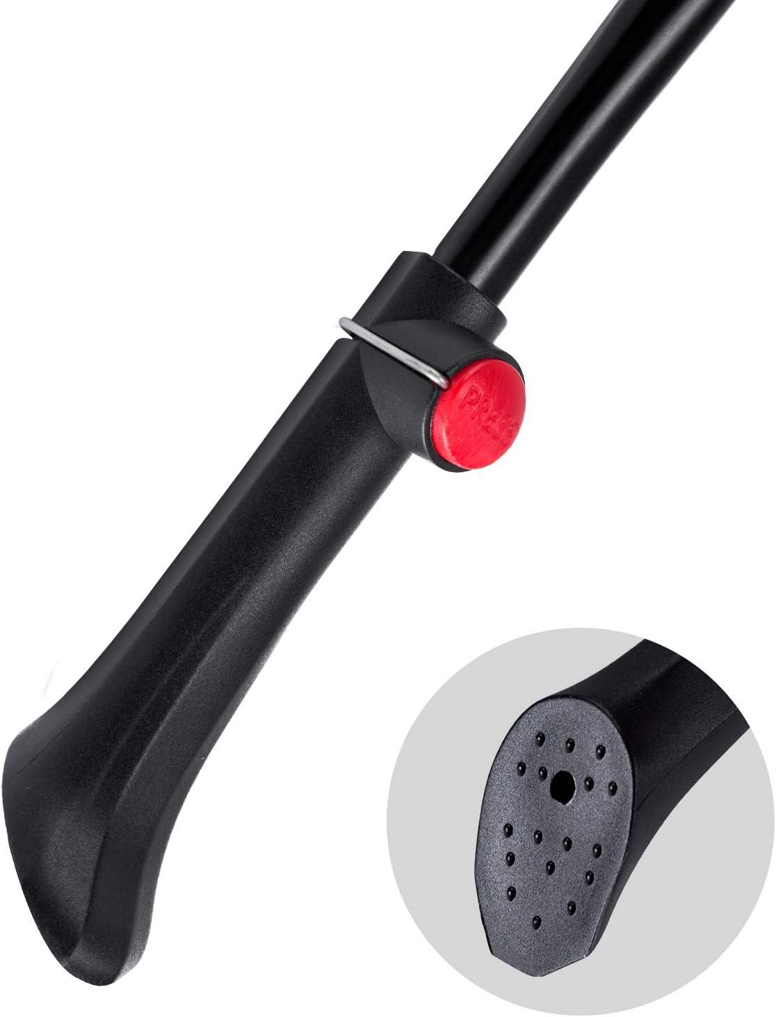 imageROCKBROS Bike Kickstand for Mountain Bike Bicycle Kickstand Adults 24 inch to 28 inch Adjustable Bike Side Stand