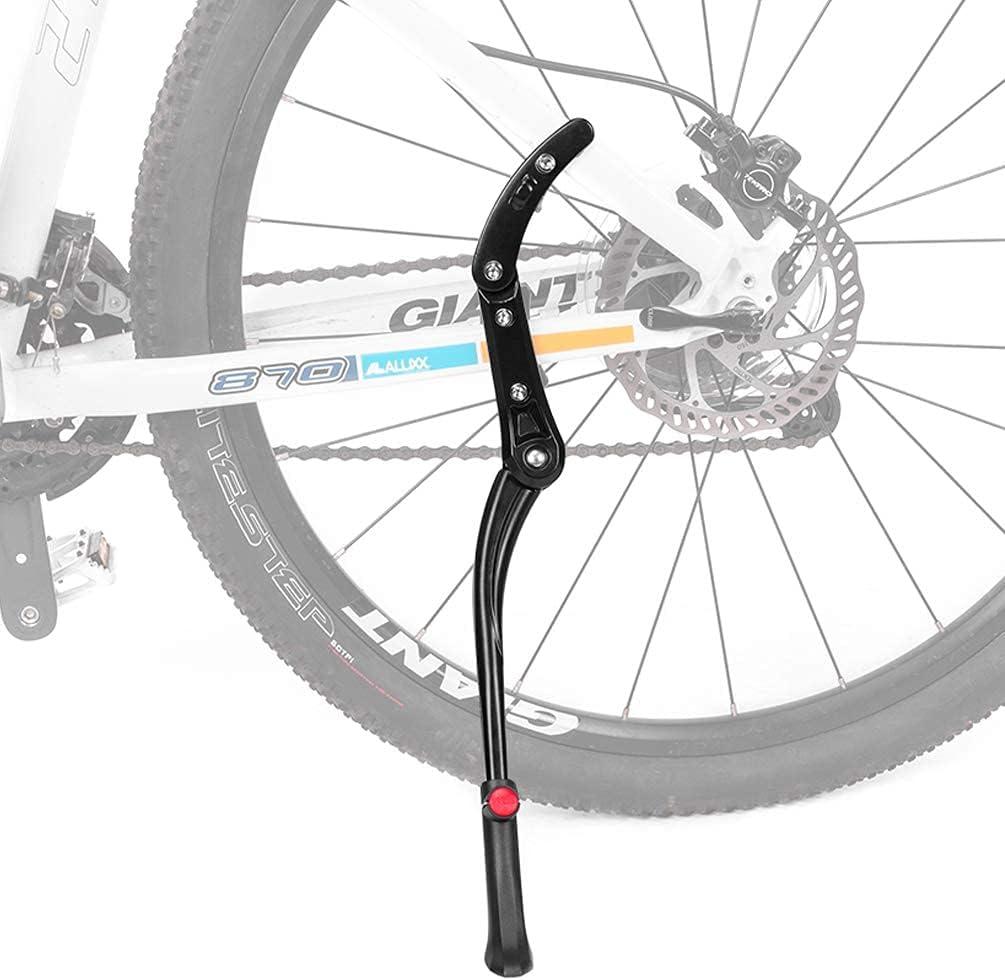 imageROCKBROS Bike Kickstand for Mountain Bike Bicycle Kickstand Adults 24 inch to 28 inch Adjustable Bike Side Stand