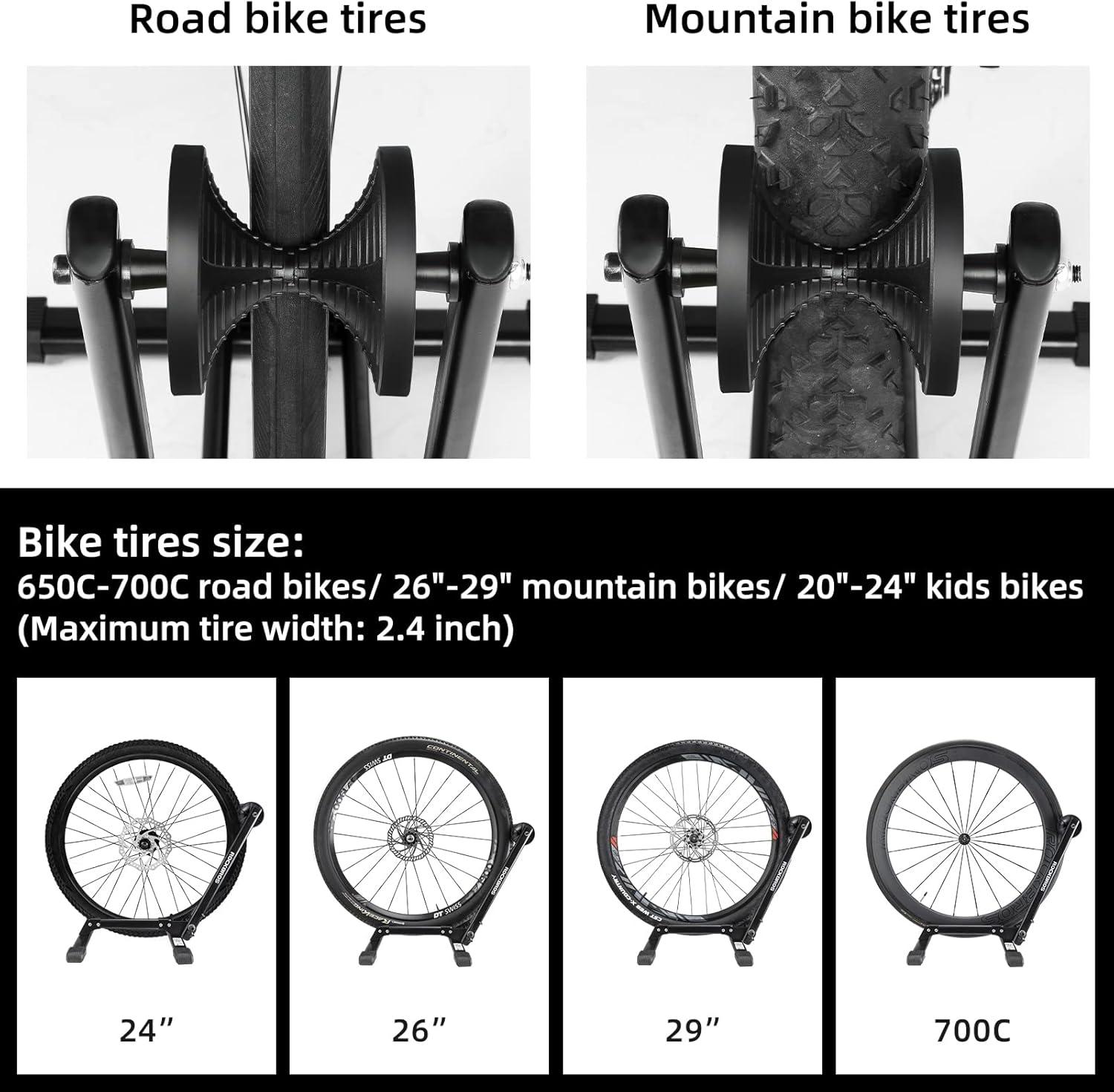 imageROCKBROS Foldable Bike Stand Floor Bike Parking Stand Bicycle Rack for 2029 Mountain Road Indoor Outdoor Garage Storage
