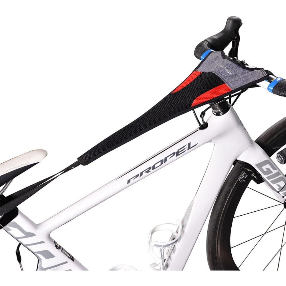 imageROCKBROS Bicycle Trainer Sweat Net Frame Guard Absorbs Sweat Black Red