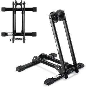 ROCKBROS Foldable Bike Stand Floor Bike Parking Stand Bicycle Rack for 20″-29″ Mountain Road Indoor Outdoor Garage Storage