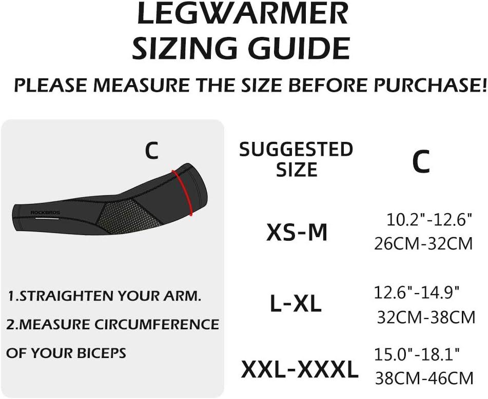 imageROCKBROS Thermal Arm Warmer for Men amp Women Arm Sleeves for Cycling Running
