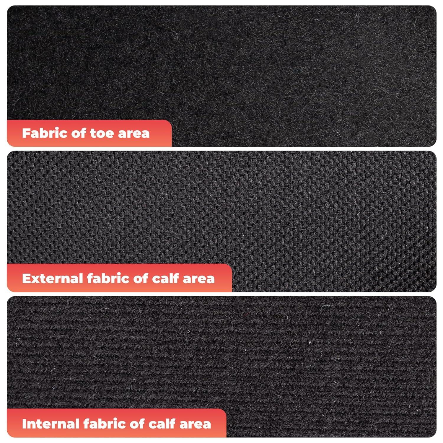 imageROCKBROS Winter Ankle Brace for Women Men Ankle Compression Sleeve Support Adjustable Ankle Wrap for Cycling Riding Motorcycle