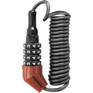 ROCKBROS Motorcycle Helmet Lock Bike Cable Lock Lightweight Combination Small Resettable Bike Wheel Lock for Strollers, Luggage(Red)