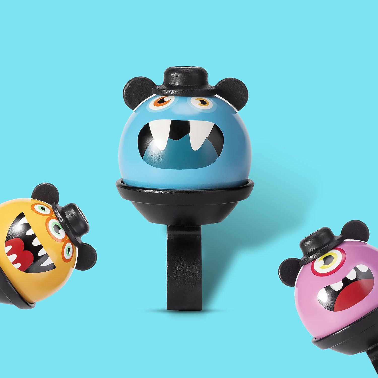 imageROCKBROS Bike Bell for Kids Bicycle Bells Cycling Bells Cute Ring Ball Bike Accessories for Girls Boys Scooter BikeBlue