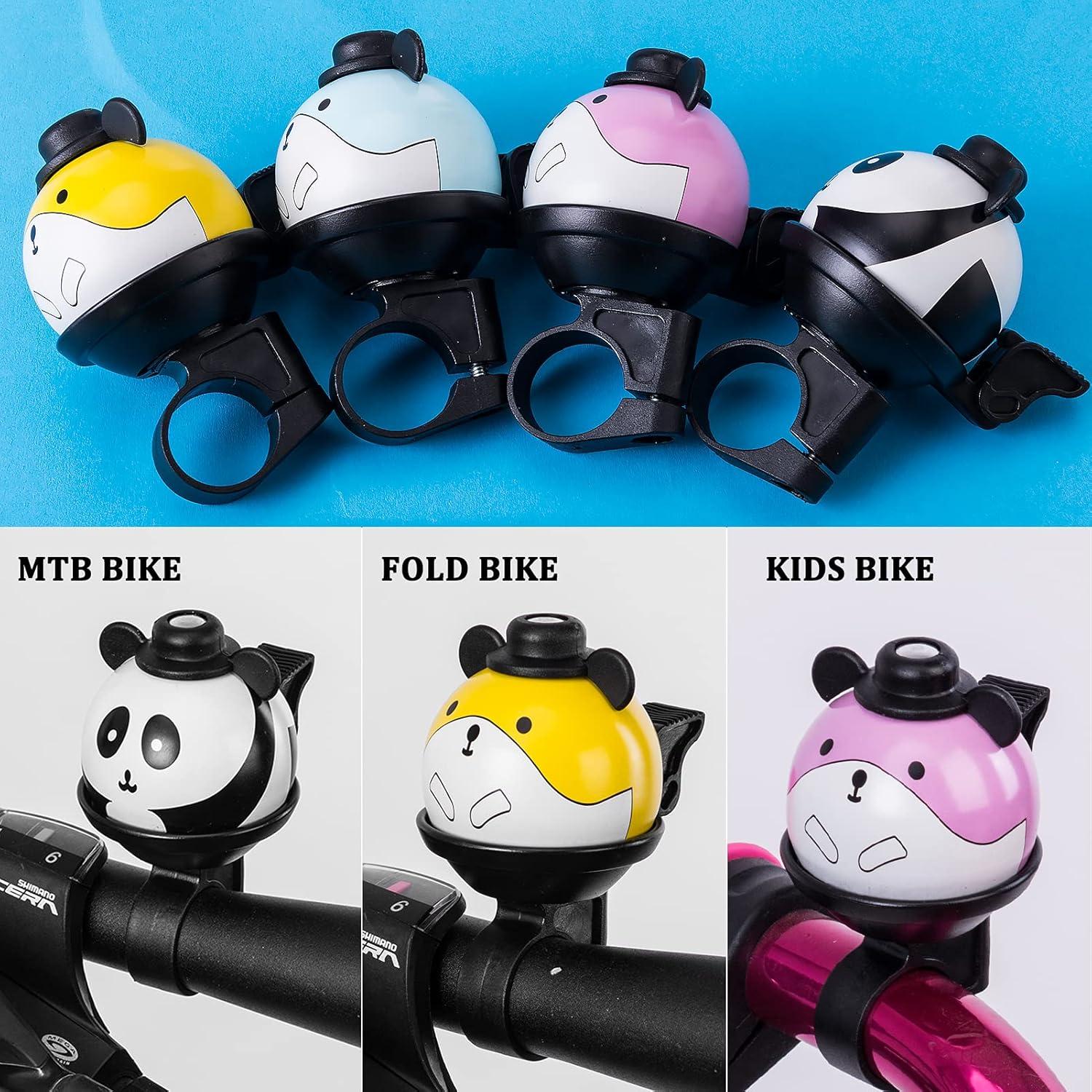 imageROCKBROS Bike Bell for Kids Bicycle Bells Cycling Bells Cute Ring Ball Bike Accessories for Girls Boys Scooter BikeBlue