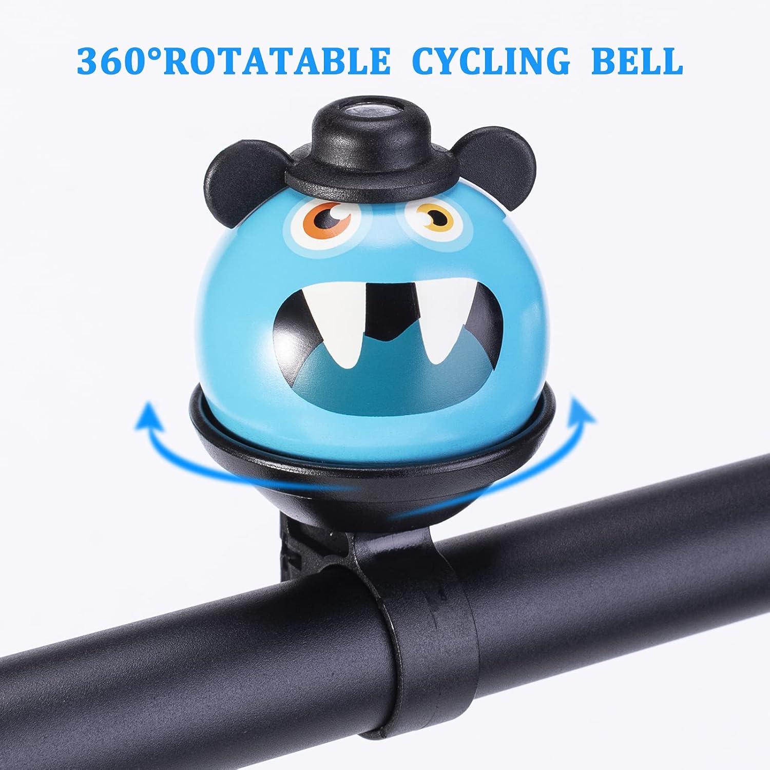 imageROCKBROS Bike Bell for Kids Bicycle Bells Cycling Bells Cute Ring Ball Bike Accessories for Girls Boys Scooter BikeOrange