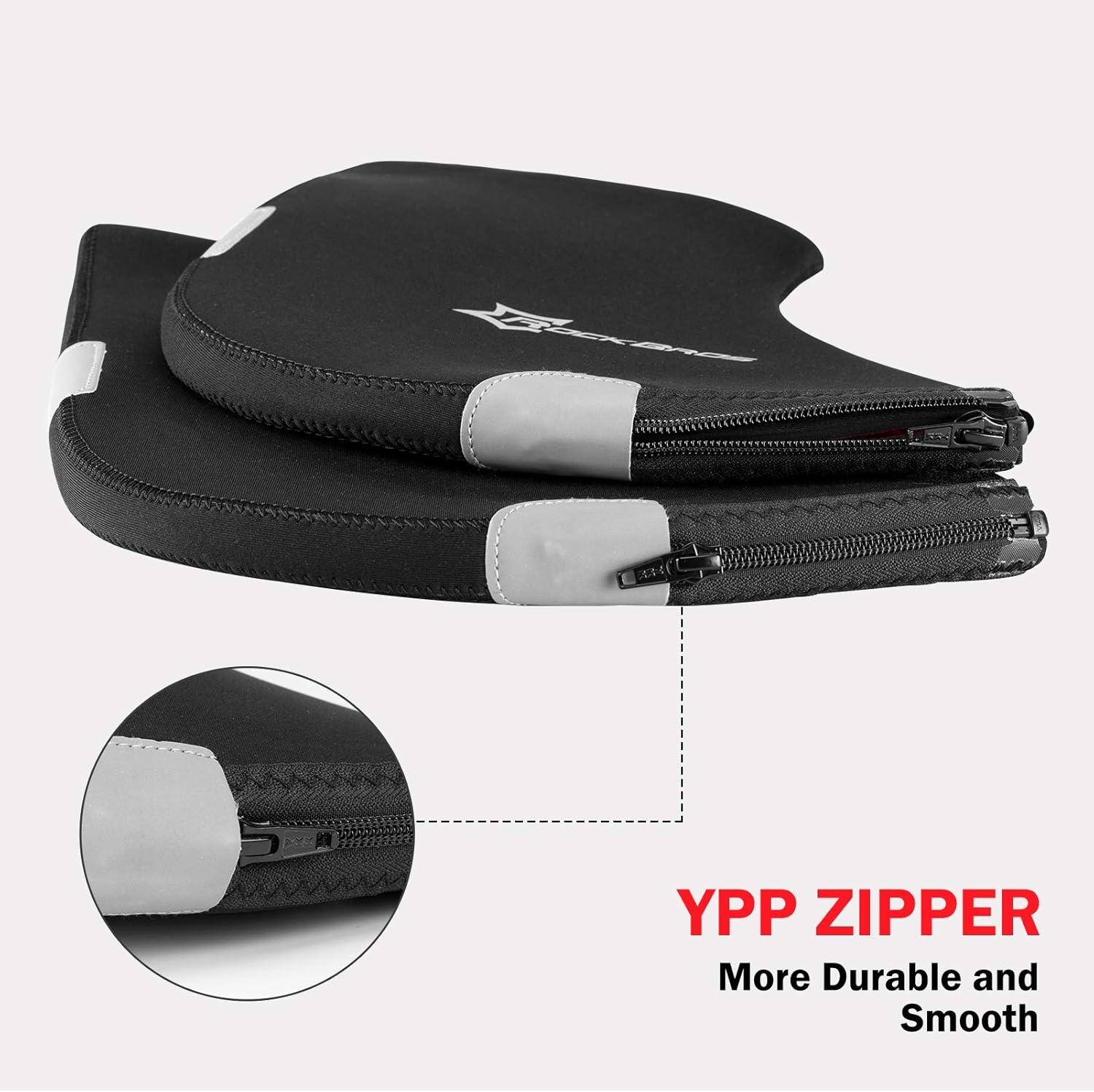 imageROCKBROS Bike Handlebar Mittens Bicycle Pogies Winter Thermal Cover Cycling Hand Warm Windproof Cold Weather Mittens for MTB Mountain Bike Motor
