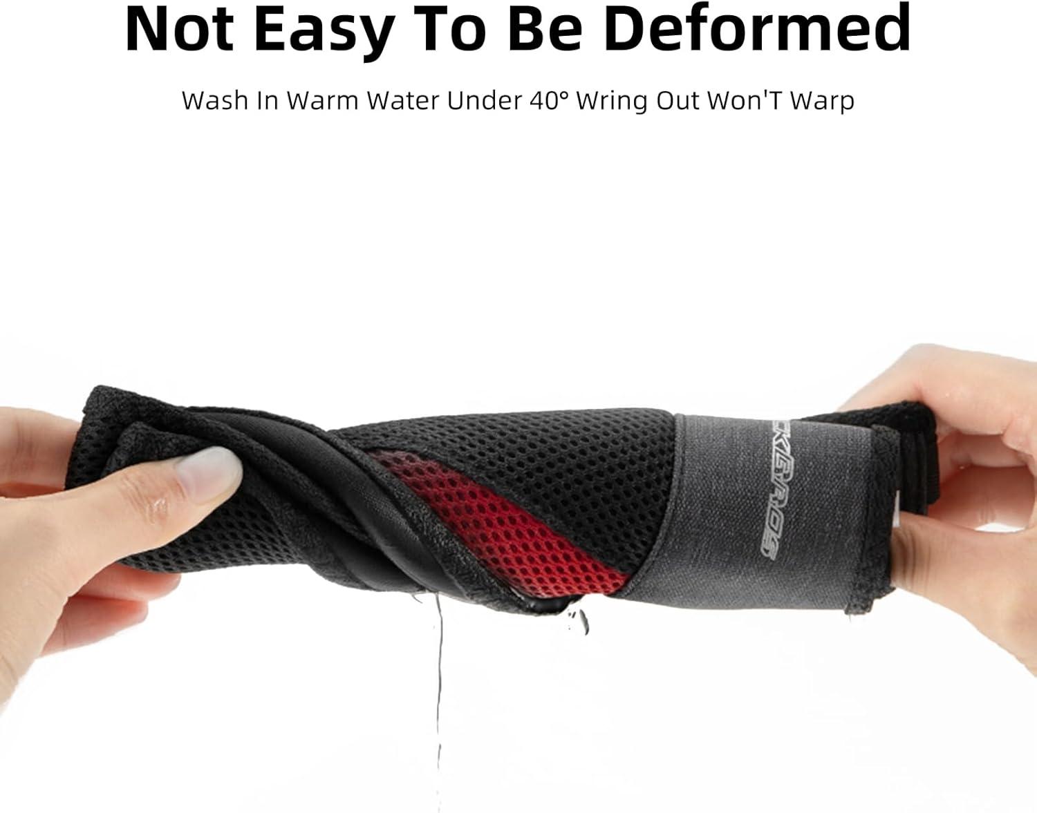 imageROCKBROS Bike Sweat Guard 11 Wider Bike Trainer Sweat Guard Sweat Net for Indoor Cycling TrainingBlack