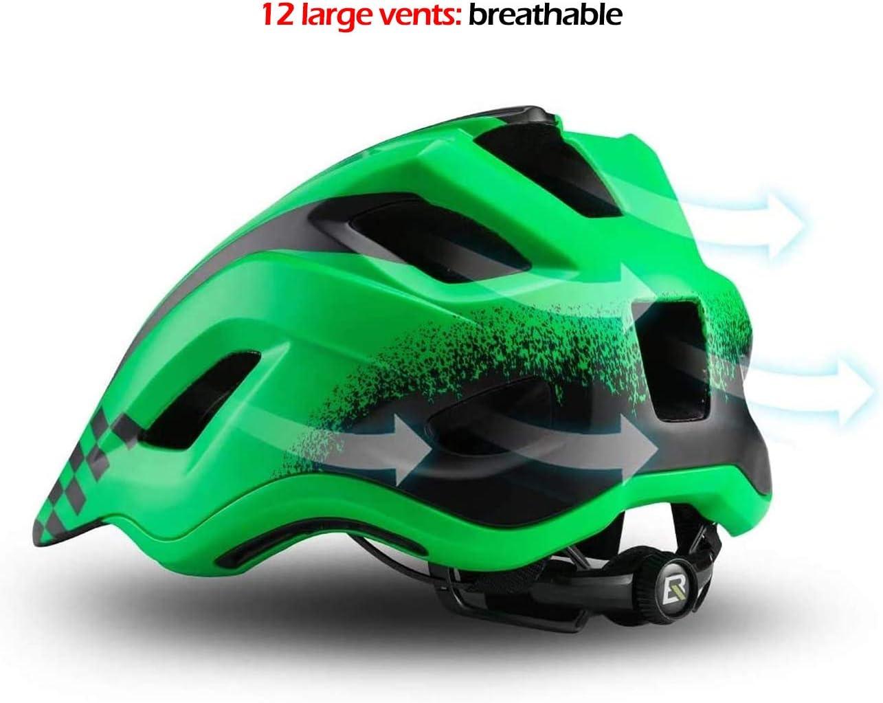 imageROCKBROS Kids Full Face Bike Helmet Lightweight Toddlers Helmets Kids Mountain Bike Helmets Ages 514 AntiCollision Detachable Chin Kids Helmet for BMX Skateboard Scooter