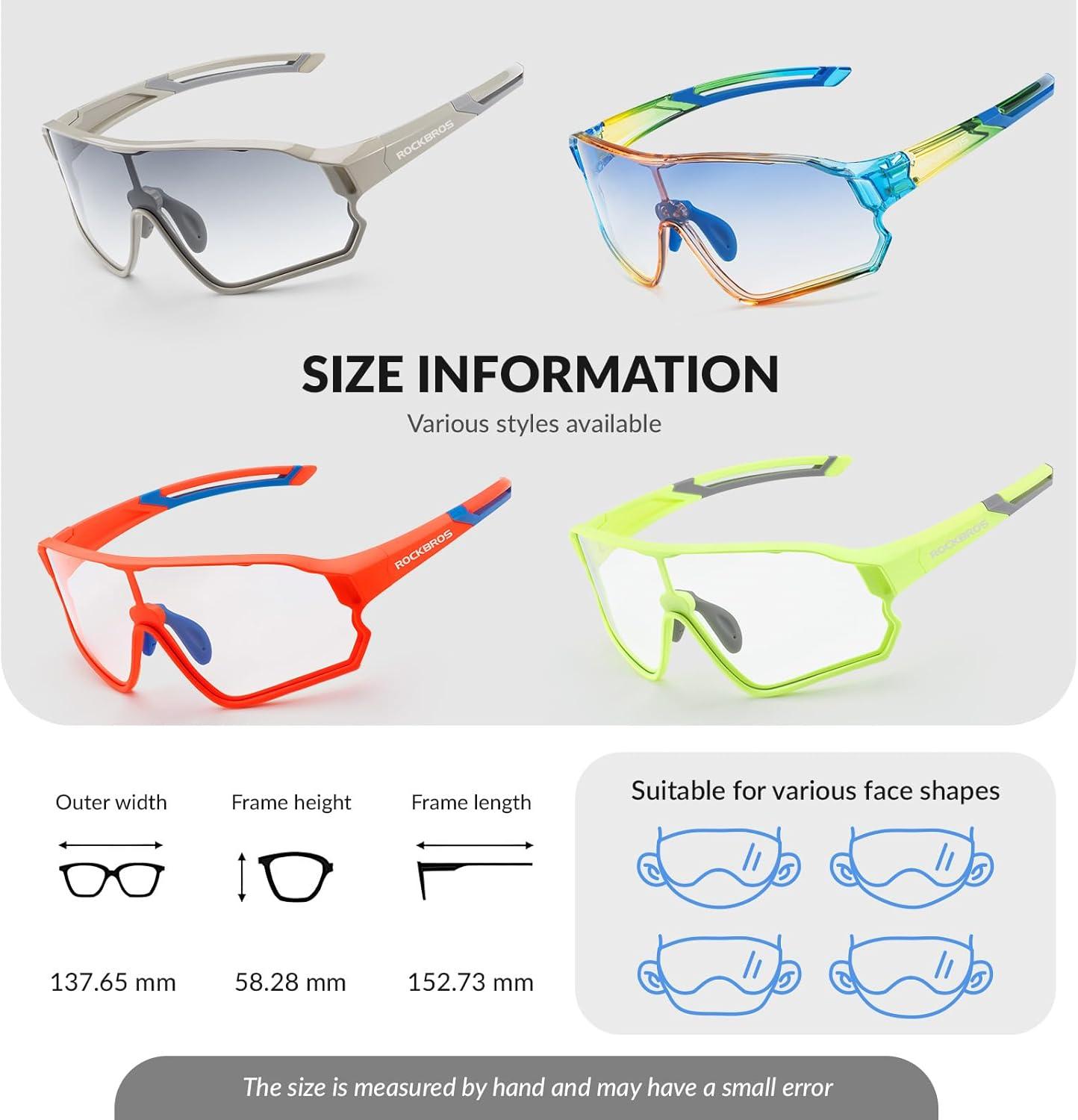 imageROCKBROS Kids Photochromic Cycling Glasses UV400 Clear to Dark Transition Sports Sunglasses for Youth Boys Girls Age 814Glossy Grey Photochromic