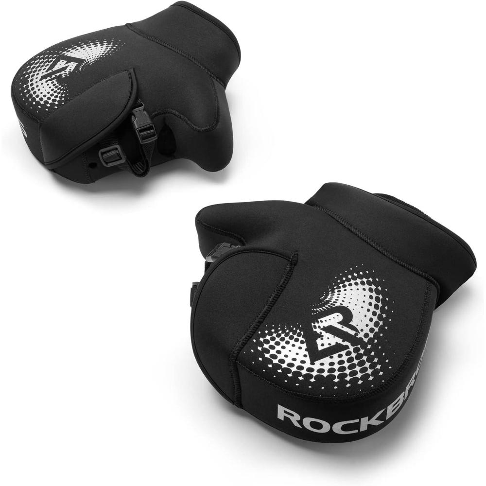 imageROCKBROS Motorcycle Handlebar Muffs Cold Weather Windproof Handlebar Mitts Motorcycle Handle Warmers Motorcycling Handbar Mittens