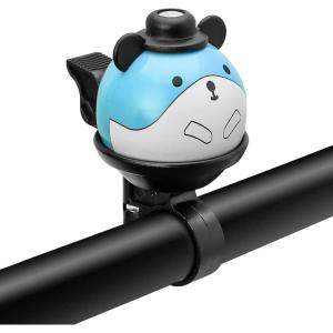 ROCKBROS Bike Bell for Kids Bicycle Bells Cycling Bells Cute Ring Ball Bike Accessories for Girls Boys Scooter Bike(Blue White)