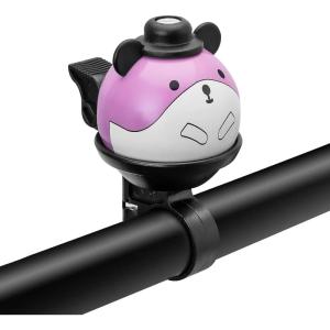 ROCKBROS Bike Bell for Kids Bicycle Bells Cycling Bells Cute Ring Ball Bike Accessories for Girls Boys Scooter Bike(Pink White)