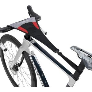 ROCKBROS Bike Sweat Guard, 11‘’ Wider Bike Trainer Sweat Guard, Sweat Net for Indoor Cycling Training(Black)