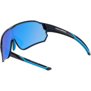 ROCKBROS Kids Polarized Sunglasses Cycling Glasses Sport Sunglasses UV400 Protection for Youth Boys Girls Age 8-14(Black)