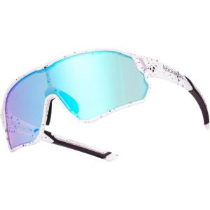 ROCKBROS Kids Polarized Sunglasses Cycling Glasses Sport Sunglasses UV400 Protection for Youth Boys Girls Age 8-14(White Black Spot)