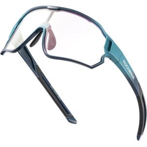 ROCKBROS Photochromic Sports Kids Sunglasses For Boys Girls Children Youth MTB Biking Sunglasses for Kids Ages 8 to 14(Biue)