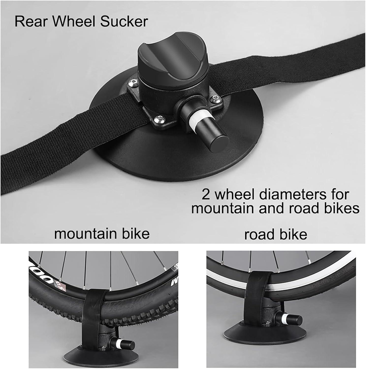 imageROCKBROS Suction Cup Bike Rack for Car Roof Top Sucker Bike Rack Quick Release Aluminium Alloy Bike Carrier with Sucker for 1 Blue1Bike Blue