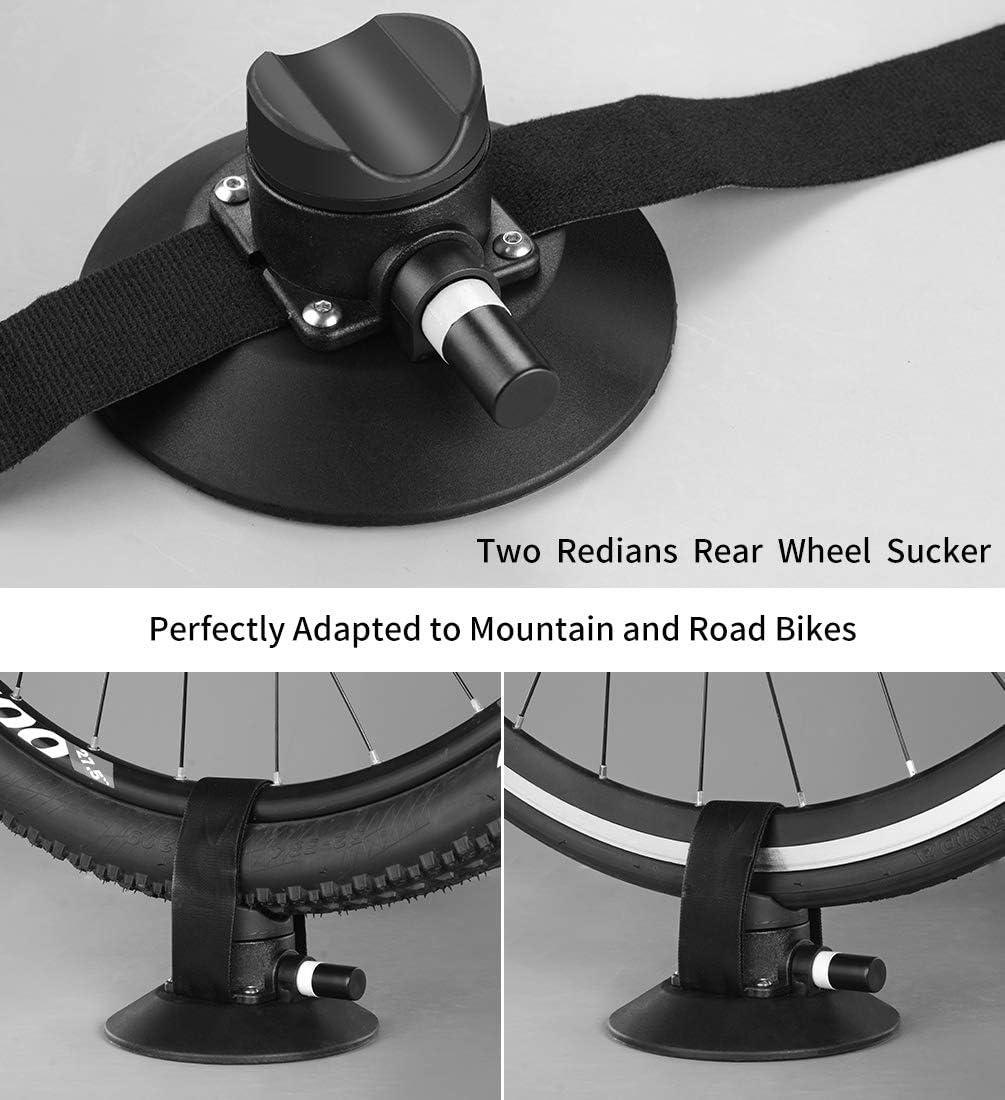 imageROCKBROS Suction Cup Bike Rack for Car Roof Top Sucker Bike Rack Quick Release Aluminium Alloy Bike Carrier with Sucker for 1 BlueMax 2Bikes Black