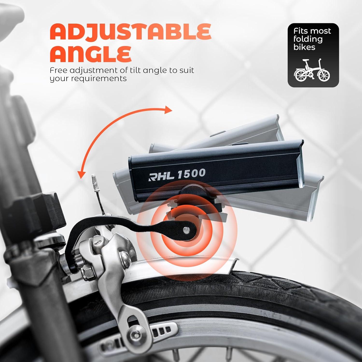 imageROCKBROS Bicycle Headlight Holder Bike Front Light Extender Holder Stand Bracket Cycling Part for Brompton Folding Bike