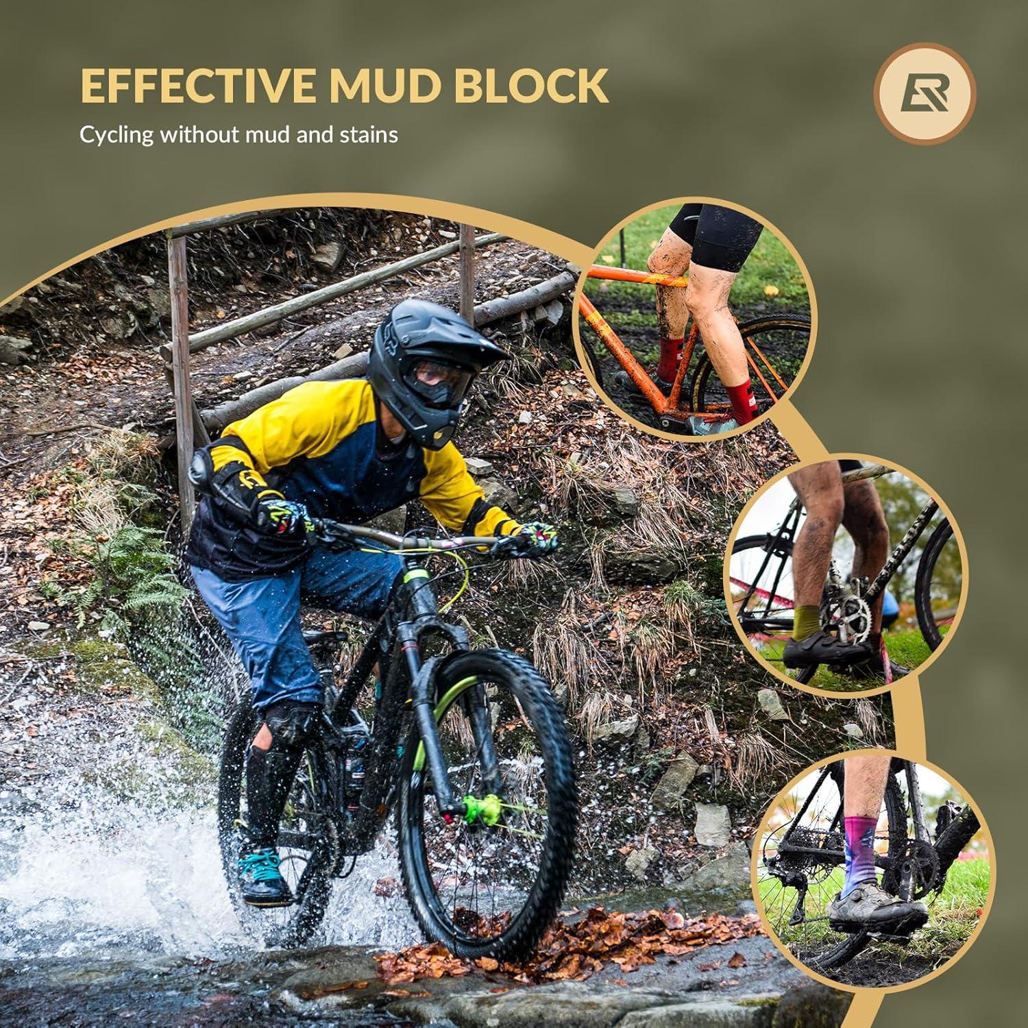 imageROCKBROS Bike Fender Adjustable Bicycle Fenders for 2627529 Mountain Bike Universal Front Rear Mud Guards for MTBFront