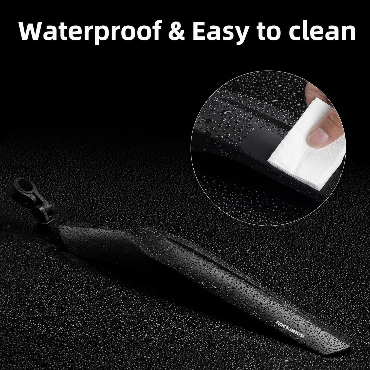 imageROCKBROS Bike Fenders Adjustable MTB Fenders Bike Mudguard Rear Fenders Cycling Mud Guard