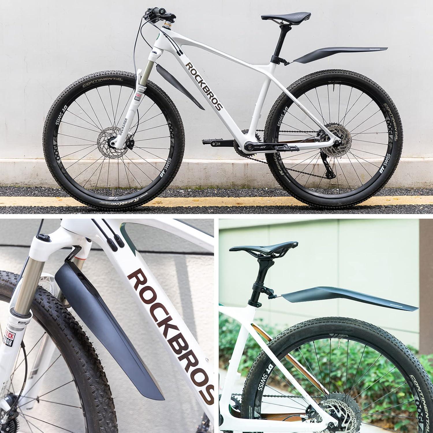 imageROCKBROS Bike Fenders Adjustable MTB Fenders Bike Mudguard Rear Fenders Cycling Mud Guard