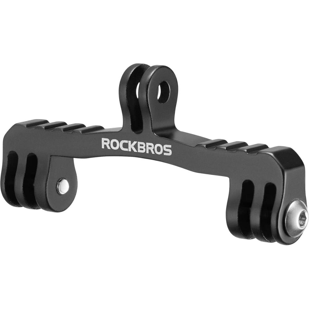 imageROCKBROS Out Front Bike Mount Cycling Computer Mount Compatible with Garmin Bryton GoPro Bike Handlebar 125 318mm