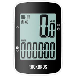 ROCKBROS Bike Computer Bike Speedometer GPS Wireless Cycling Computer with Bluetooth, IPX7 Waterproof,600mAH Battery and 2.3″ Large Display