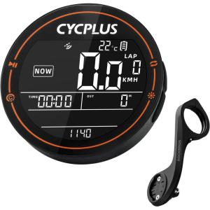 ROCKBROS Bike Computer Wireless GPS Accurate Bike Speedometer with Bluetooth Mini Cycling Computer IPX6 Waterproof ANT+ Bicycle Odometer with Automatic Backlight 2.5″ LCD Screen and Larger Battery(Computer+holder-Black)