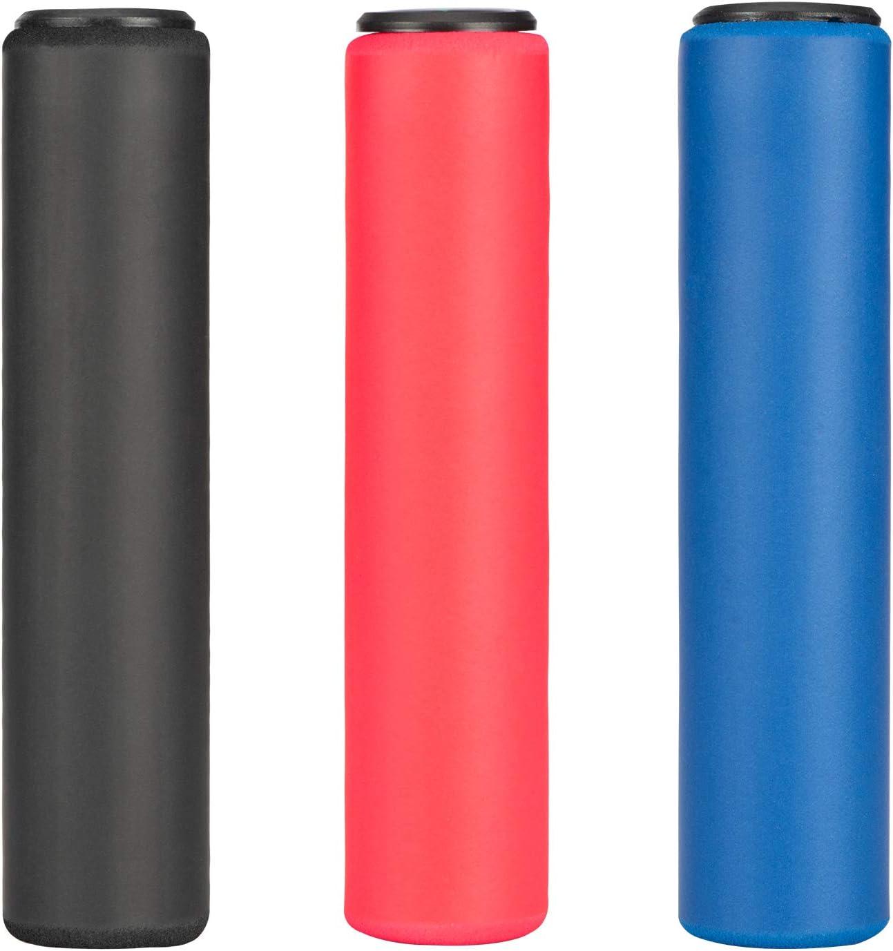 imageROCK BROS Bike Handle Grips Foam Comfortable Shock Absorption Bike Handlebar Grips Suit for BMX Mountain MTB Beach Cruiser Scooterblue