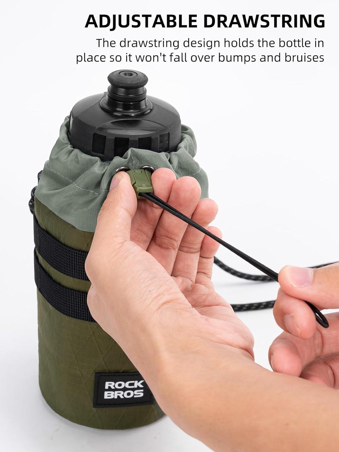 imageROCKBROS Bike Cup Holder ShortTerm Insulation Bike Bottle Holder Universal Bottle Holder for Bicycle Scooter WheelchairBlue