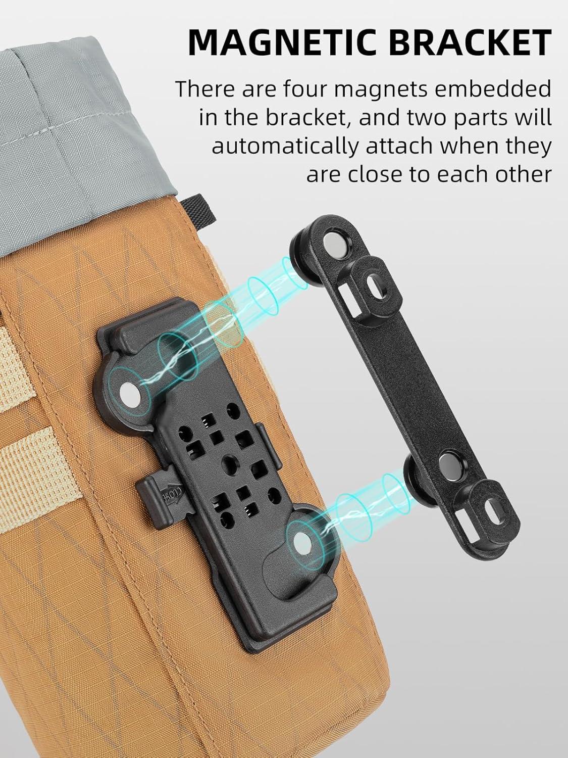imageROCKBROS Bike Cup Holder ShortTerm Insulation Bike Bottle Holder Universal Bottle Holder for Bicycle Scooter WheelchairBlue