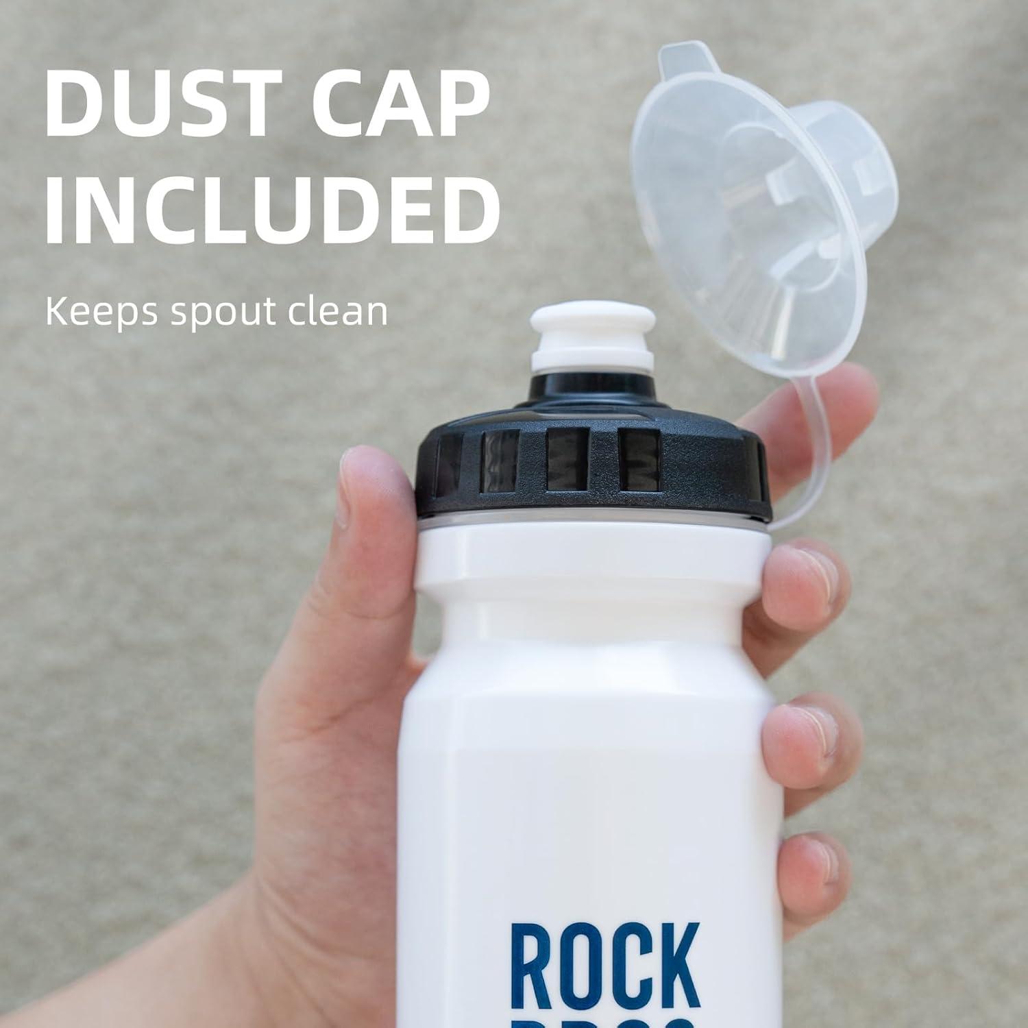 imageROCKBROS Bike Water Bottle BPAFree Squeeze Water Bottle 20 ozRed