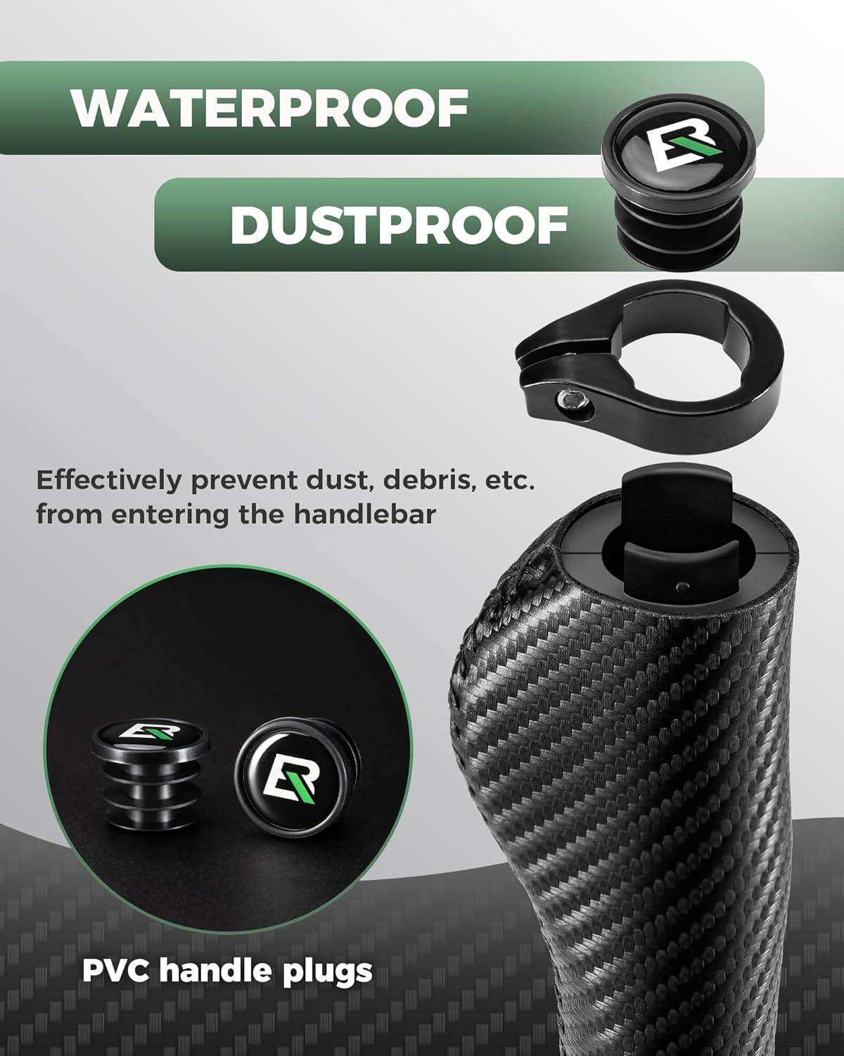 imageROCKBROS Ergonomic Design Mountain Bike GripsDouble Lockon and NonSlip Bike GripsCushioned Comfortable Bicycle Handlebars Gripsfor Commuting