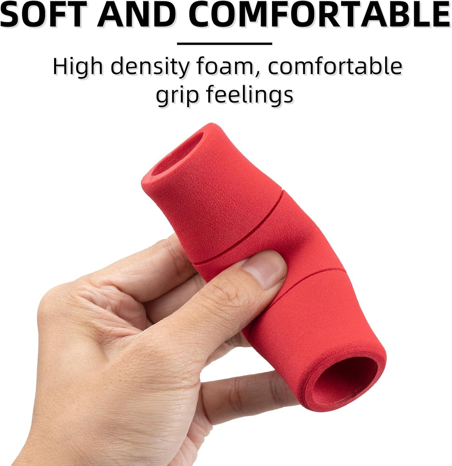 imageROCKBROS Mountain Bike Handlebar Grips Shock Absorption Comfortable Foam Soft NonSlip Double Locked on Bicycle Grips for BMX MTB Scooter EBikered